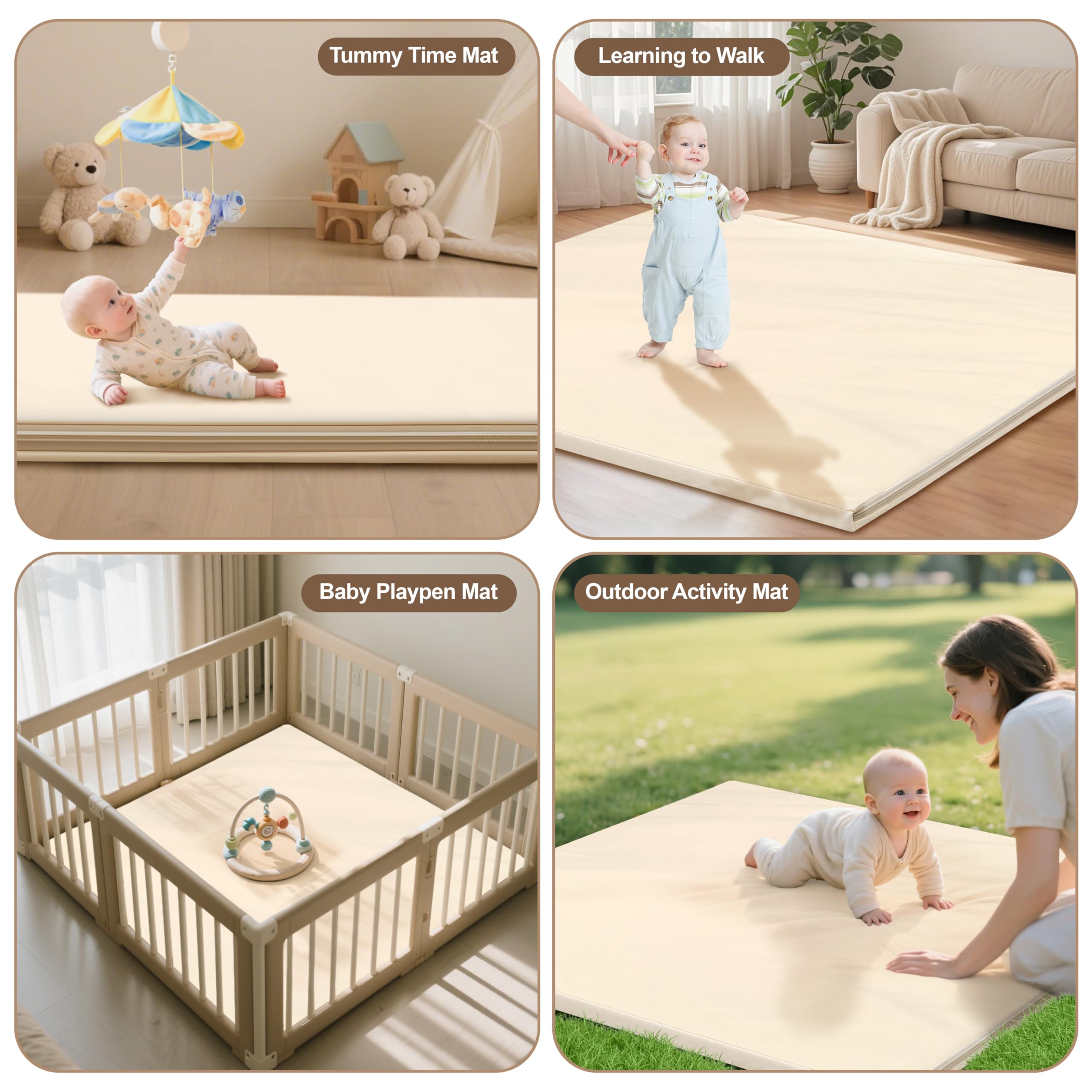 HARBOLLE mat fits most playpens for versatile use
