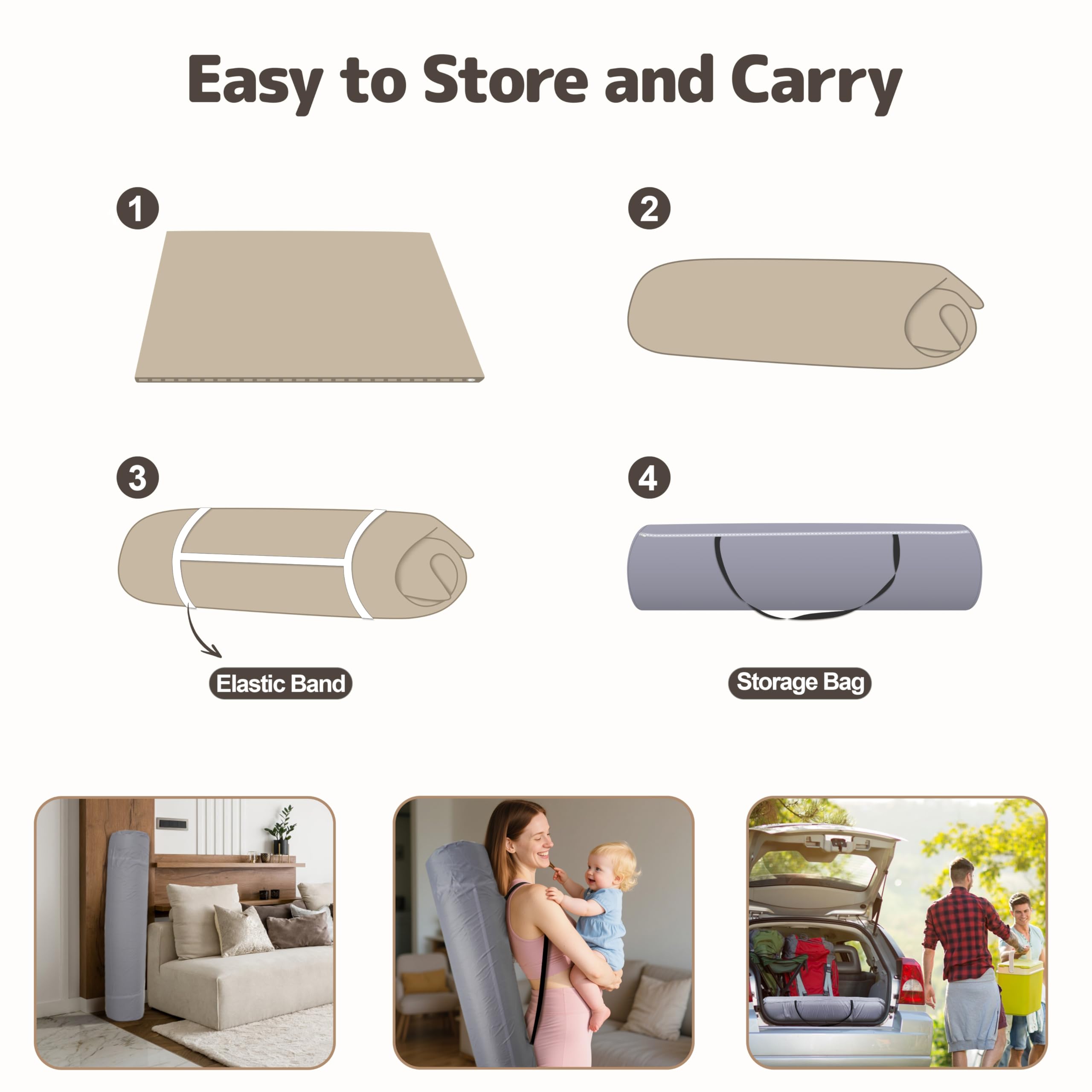 HARBOLLE elastic storage bag helps travel and storage between outings.