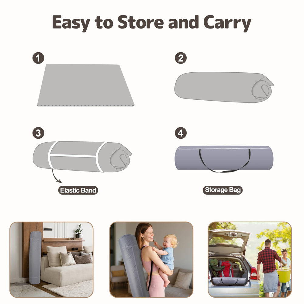 HARBOLLE storage bag and strap simplify travel and storage.