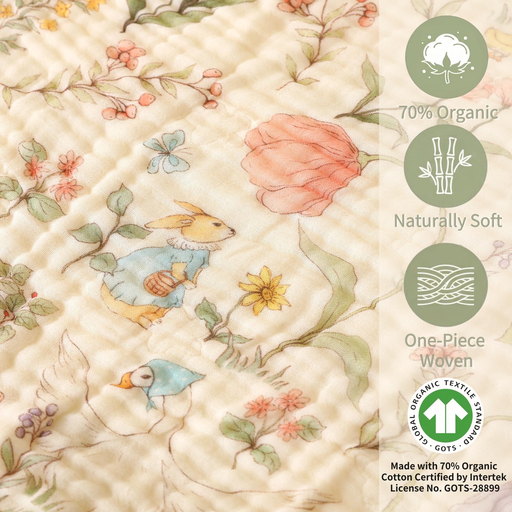 HardNok 32x32 inch large towel offers full nursery coverage and versatile post-bath wrap.