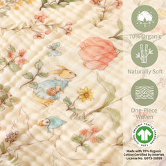 HardNok 32x32 inch large towel offers full nursery coverage and versatile post-bath wrap.
