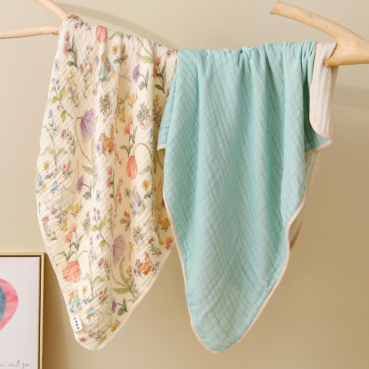 HardNok 43x43 inch blanket provides generous coverage for newborn to toddler stages.