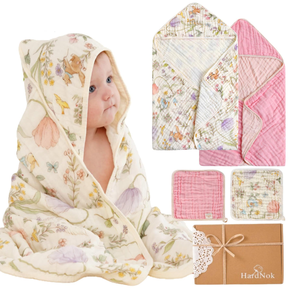 HardNok baby towel set packaging, gift-ready presentation for baby showers and new arrivals.