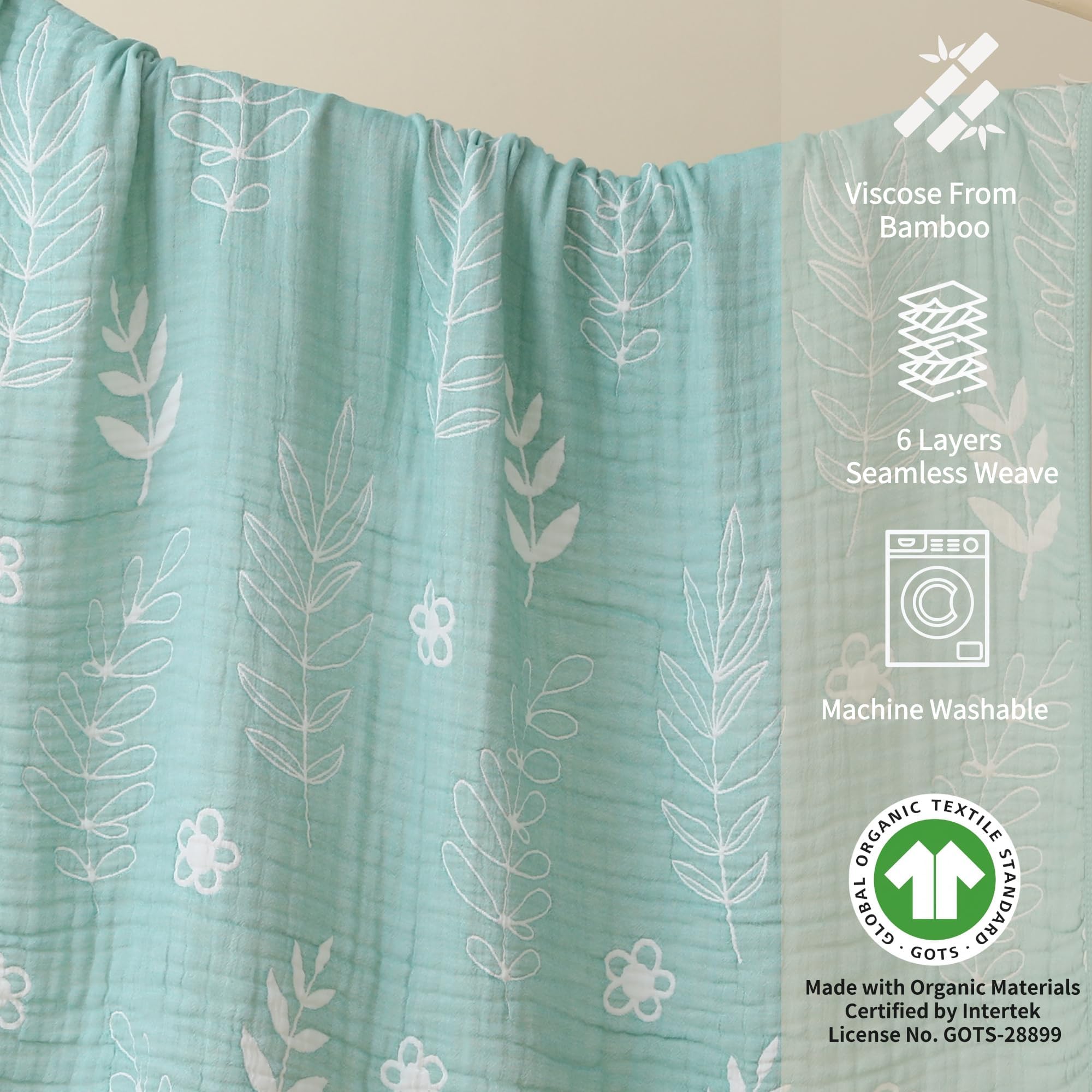 HardNok muslin blanket baby cover in stroller, light layer for sun protection.