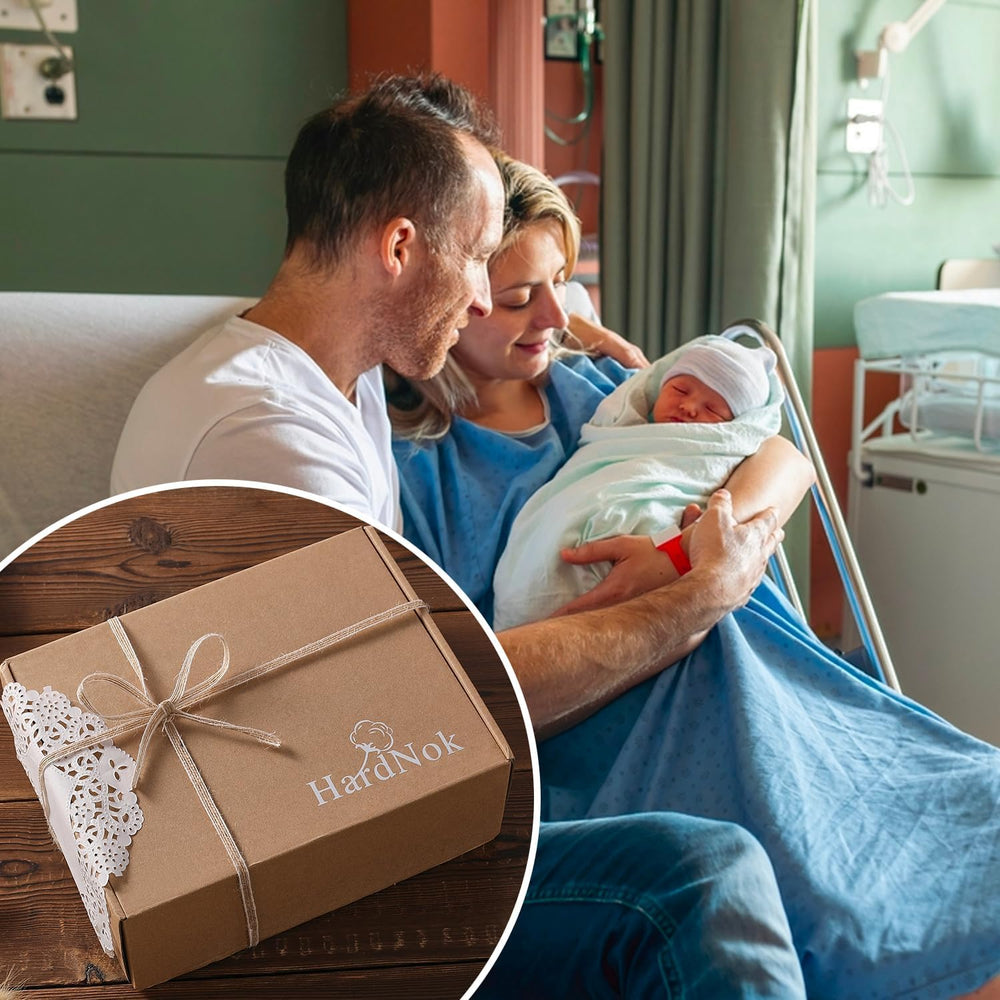 Gift-ready packaging in Kraft paper for baby showers
