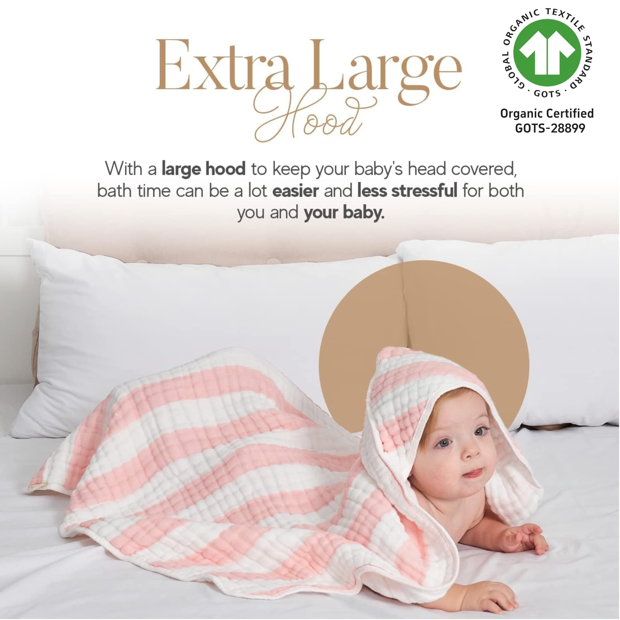 HardNok washcloths in pink stripe ideal for quick cleanups