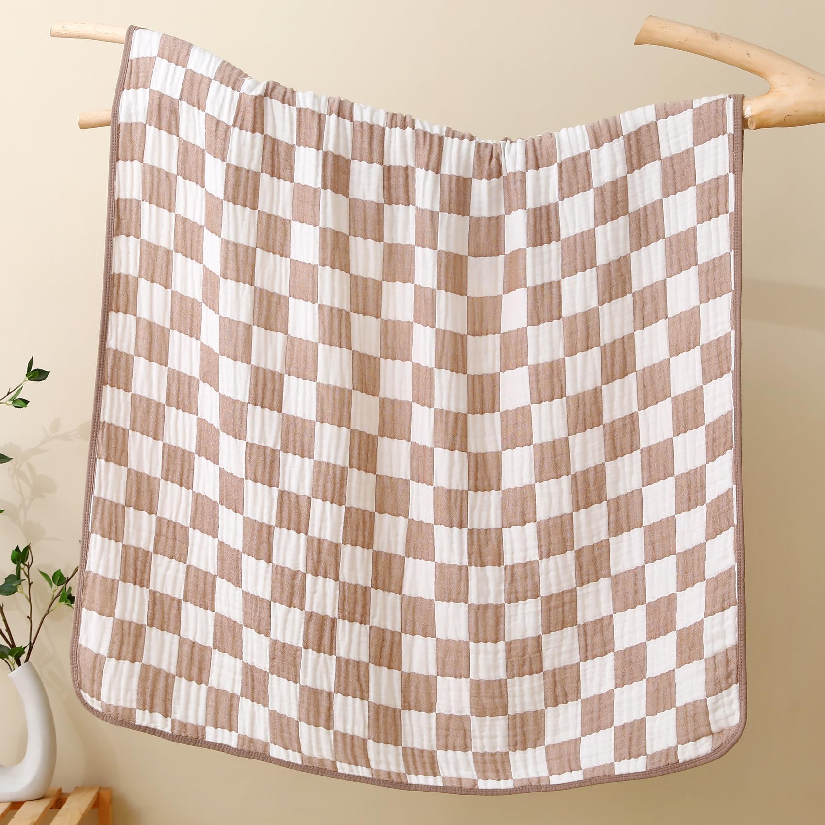 HardNok Ultra Soft Muslin Blanket shows generous 43-inch coverage for versatile use.