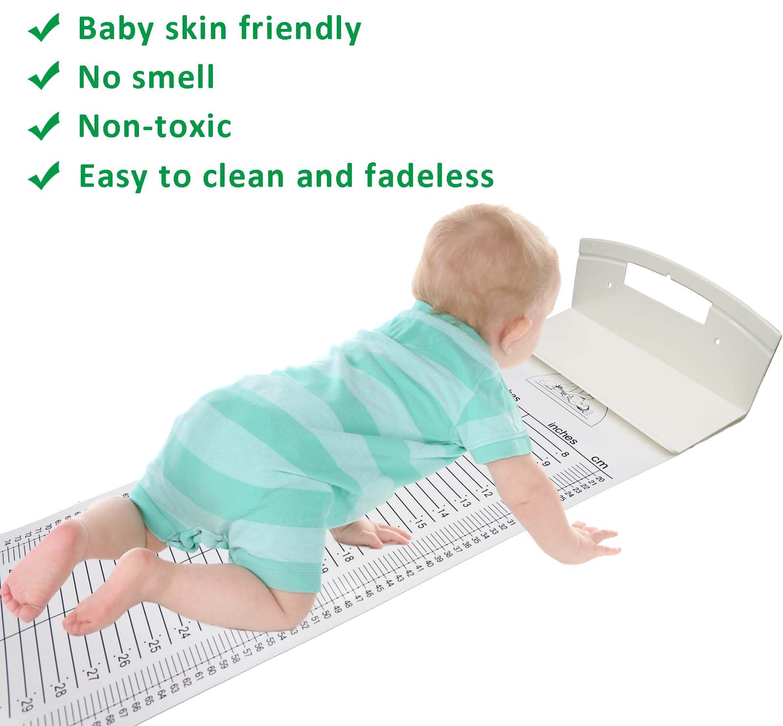 HAREAR baby-height-measuring-mat headpiece fixed ensures consistent measurements.