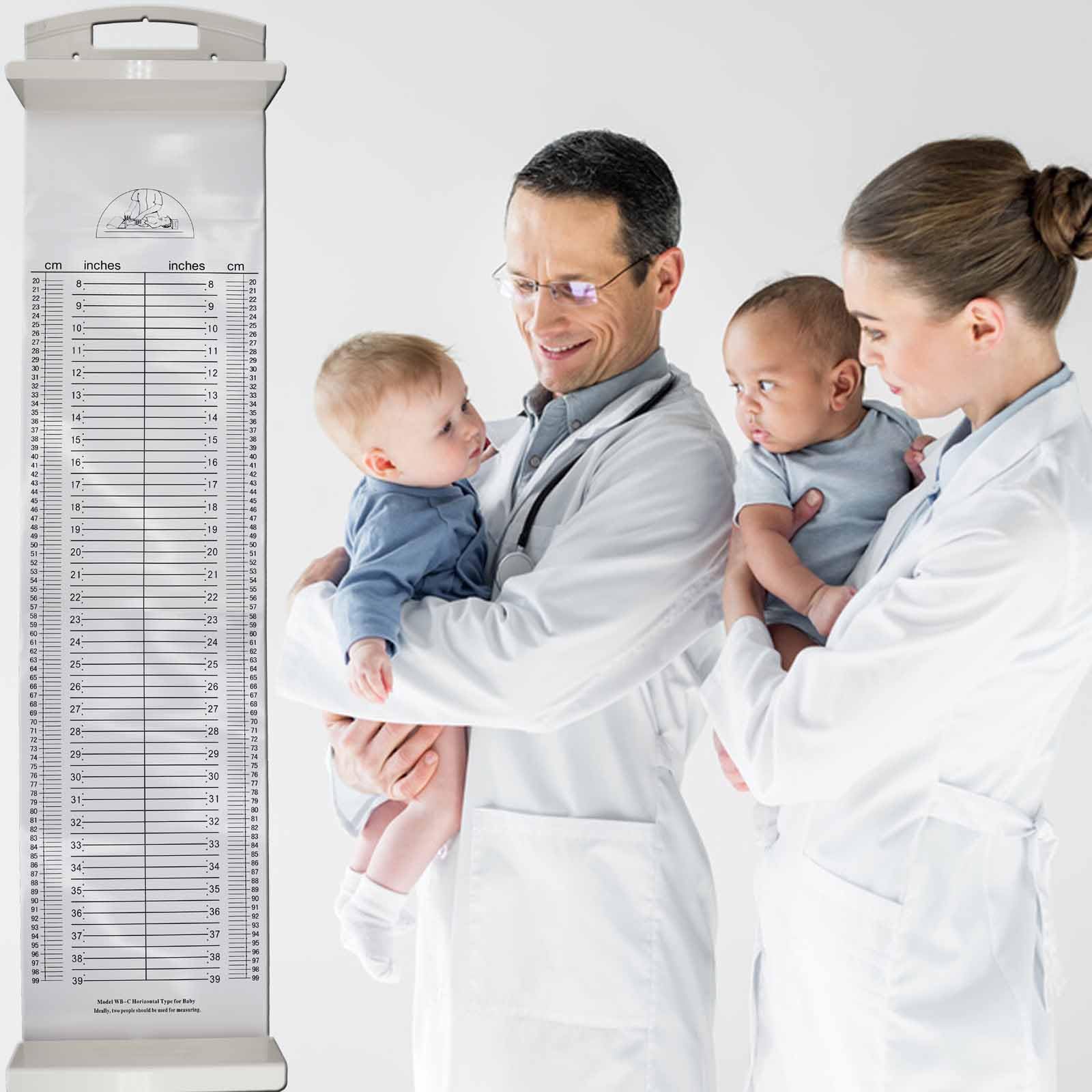HAREAR infantometer dual-scale inch-centimeter for accurate readings.