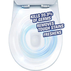 Harpic Power Plus in-use bathroom scene leaves a fresh scent after cleaning