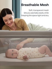 Harppa cuddly bassinet five height adjustments for bedside setup