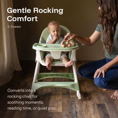 Harppa foldable high chair for compact storage on the go