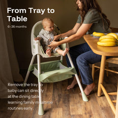 Harppa toddler chair in rocking and booster modes for versatile seating