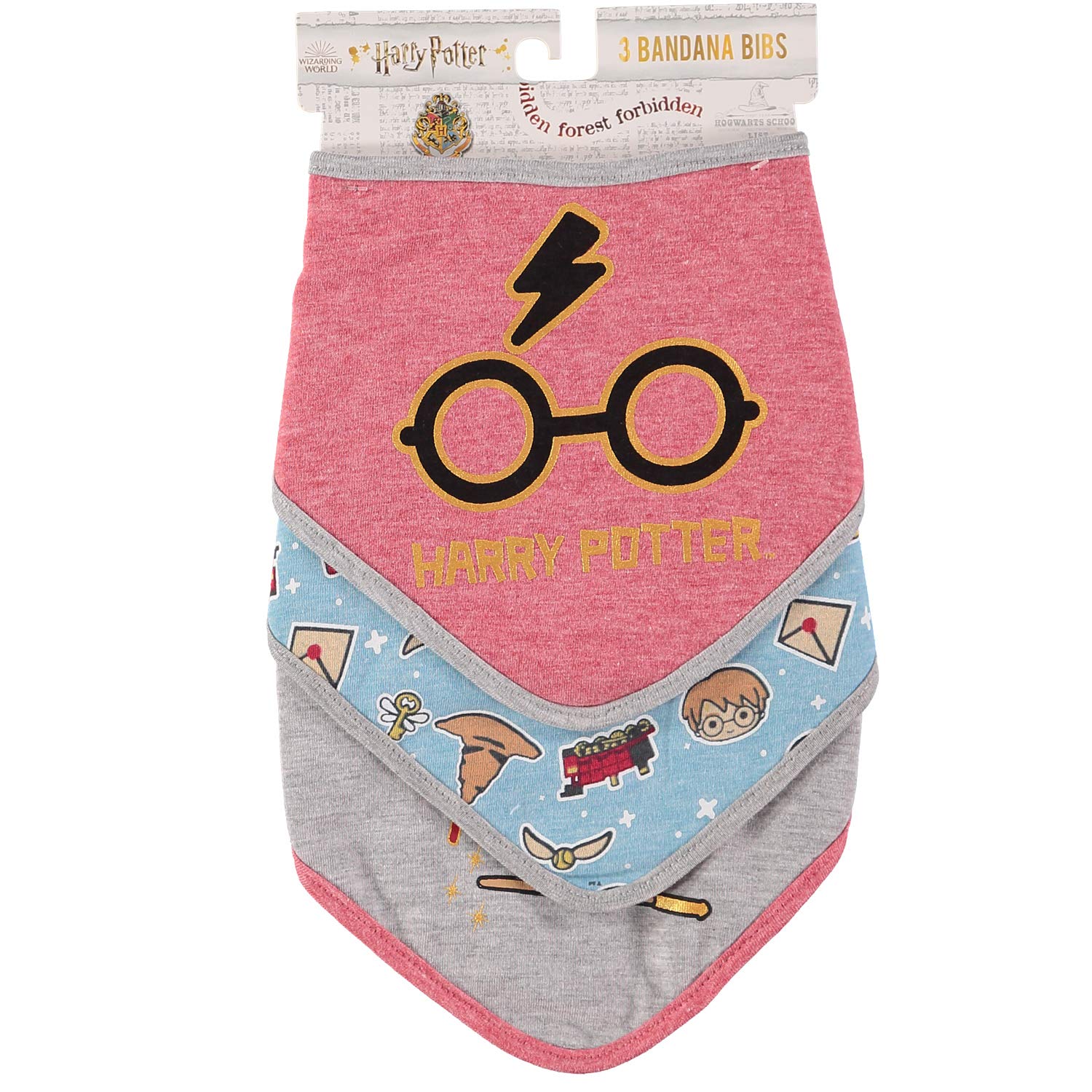 Harry Potter scar and glasses print with allover Potter theme for adorable feeding sessions