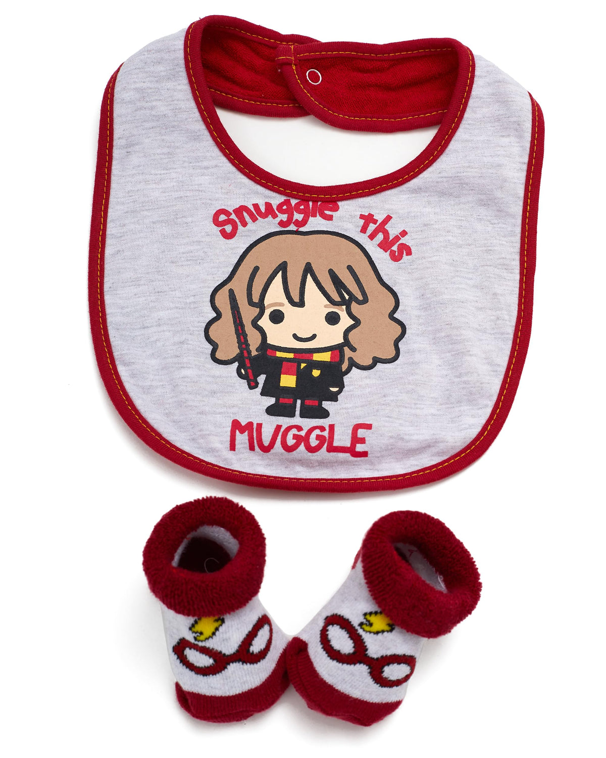 Harry Potter baby bib front print design for magical meals