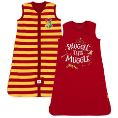 Harry Potter men's maroon sleep sack with front zip for easy dressing