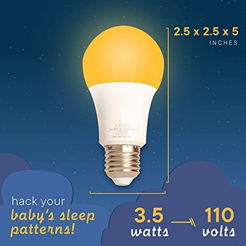 Harth bedroom amber LED night light offers soft visibility without harsh brightness.