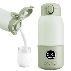Haslife portable bottle warmer front view shows compact travel design for on-the-go feeds