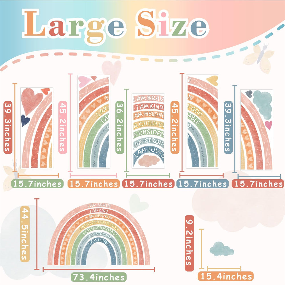 HATARU heart pattern wall decal as sweet focal points in a kid space