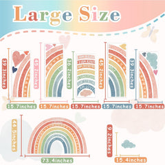 HATARU heart pattern wall decal as sweet focal points in a kid space