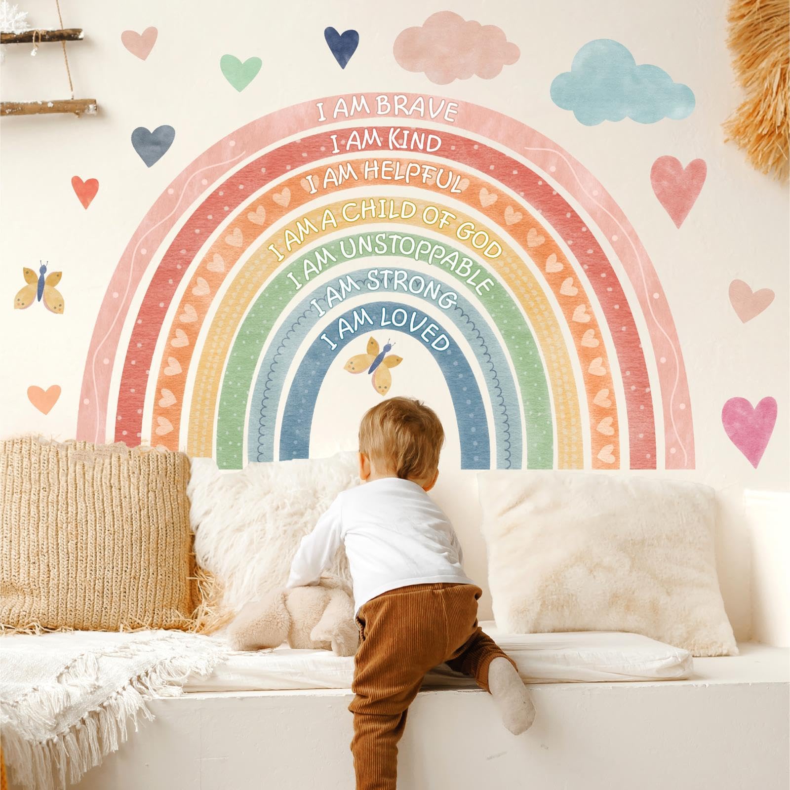 HATARU inspirational quotes wall decal with removable vinyl for uplifting messages