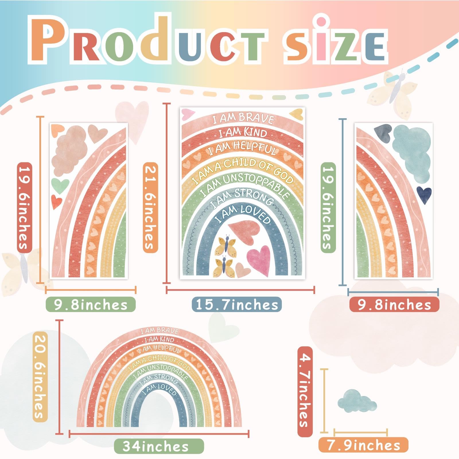 HATARU removable wall sticker sheets provide flexible decor updates.