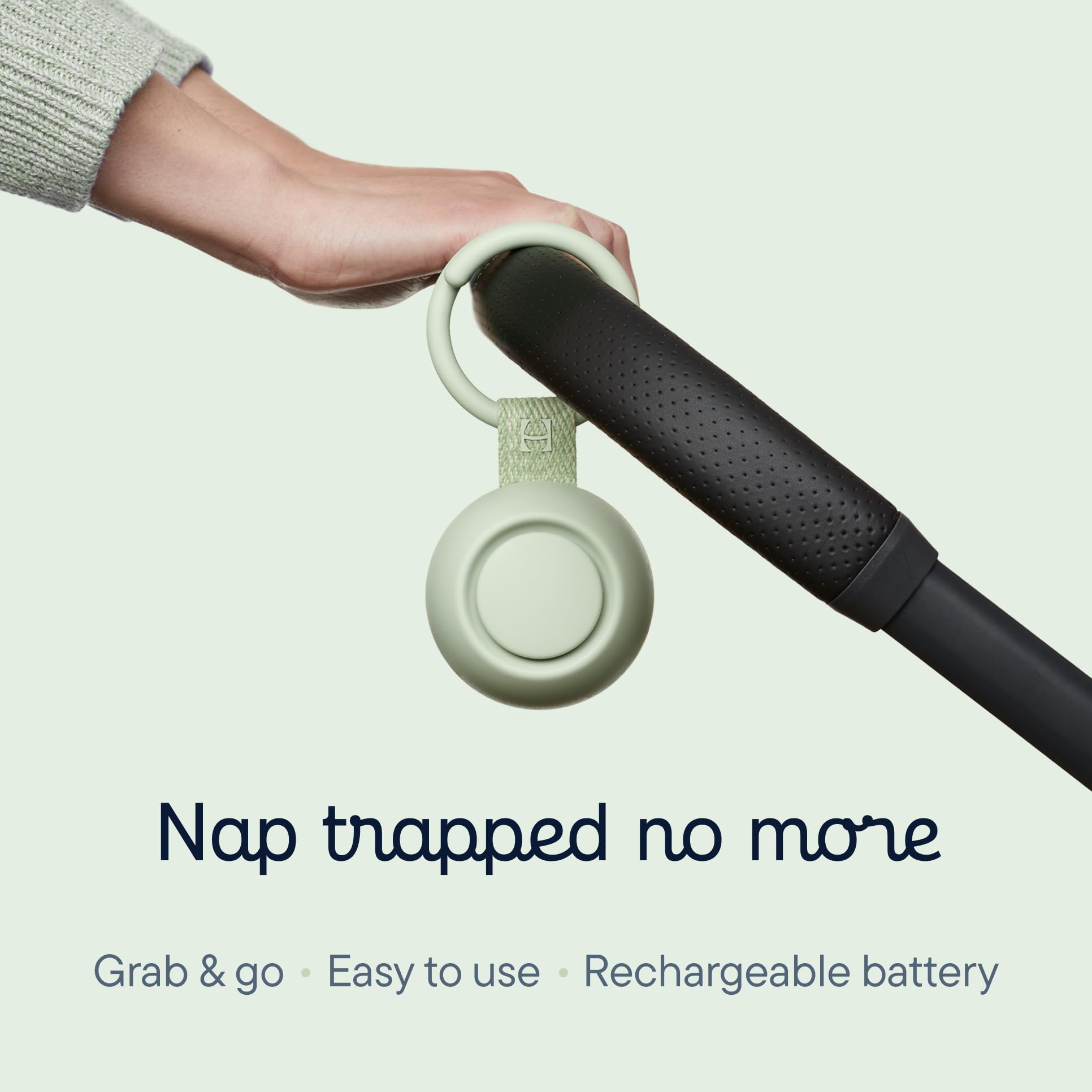 Hatch Go with 10 sleep sounds, including white noise and heartbeat, for soothing routines