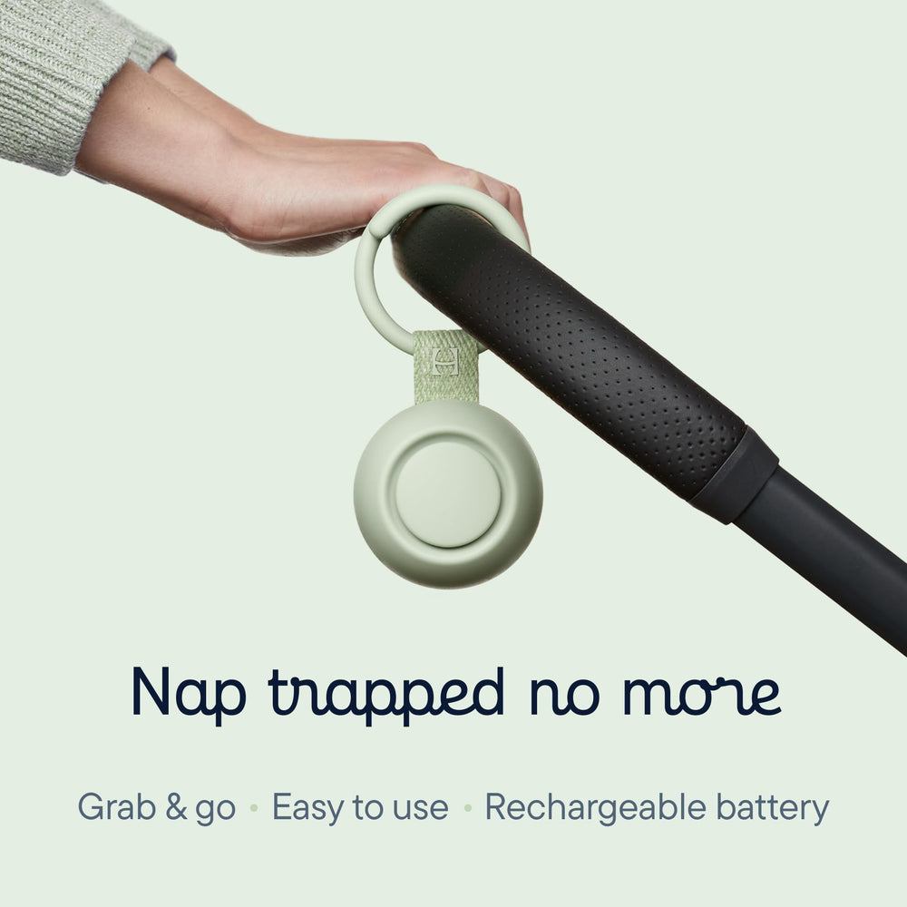Hatch Go with 10 sleep sounds, including white noise and heartbeat, for soothing routines