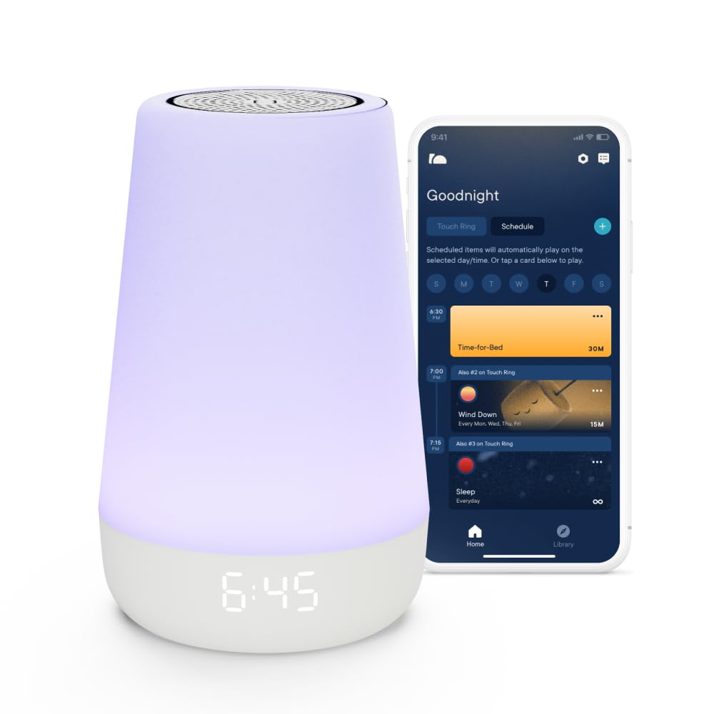 Hatch Rest Baby sound machine in a cozy nursery providing calm white noise