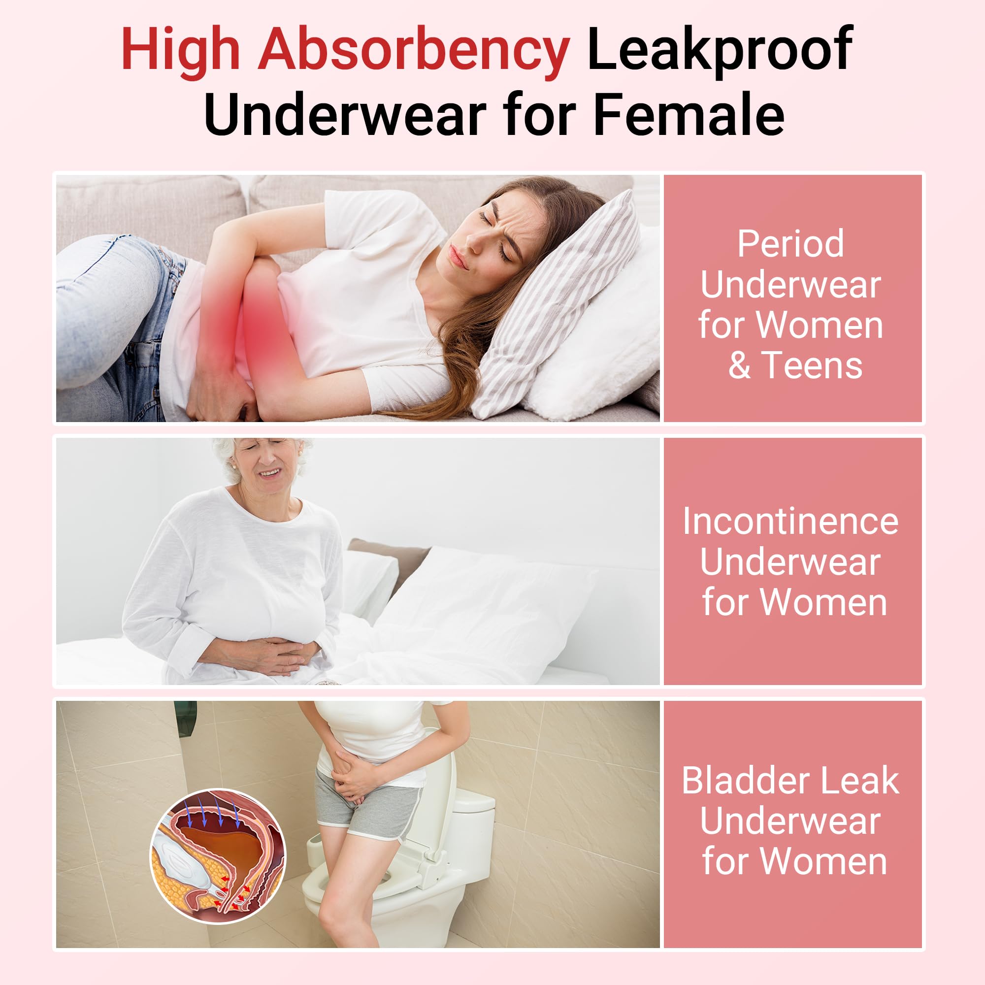 HATSURE full-coverage, leak-proof design provides all-day protection