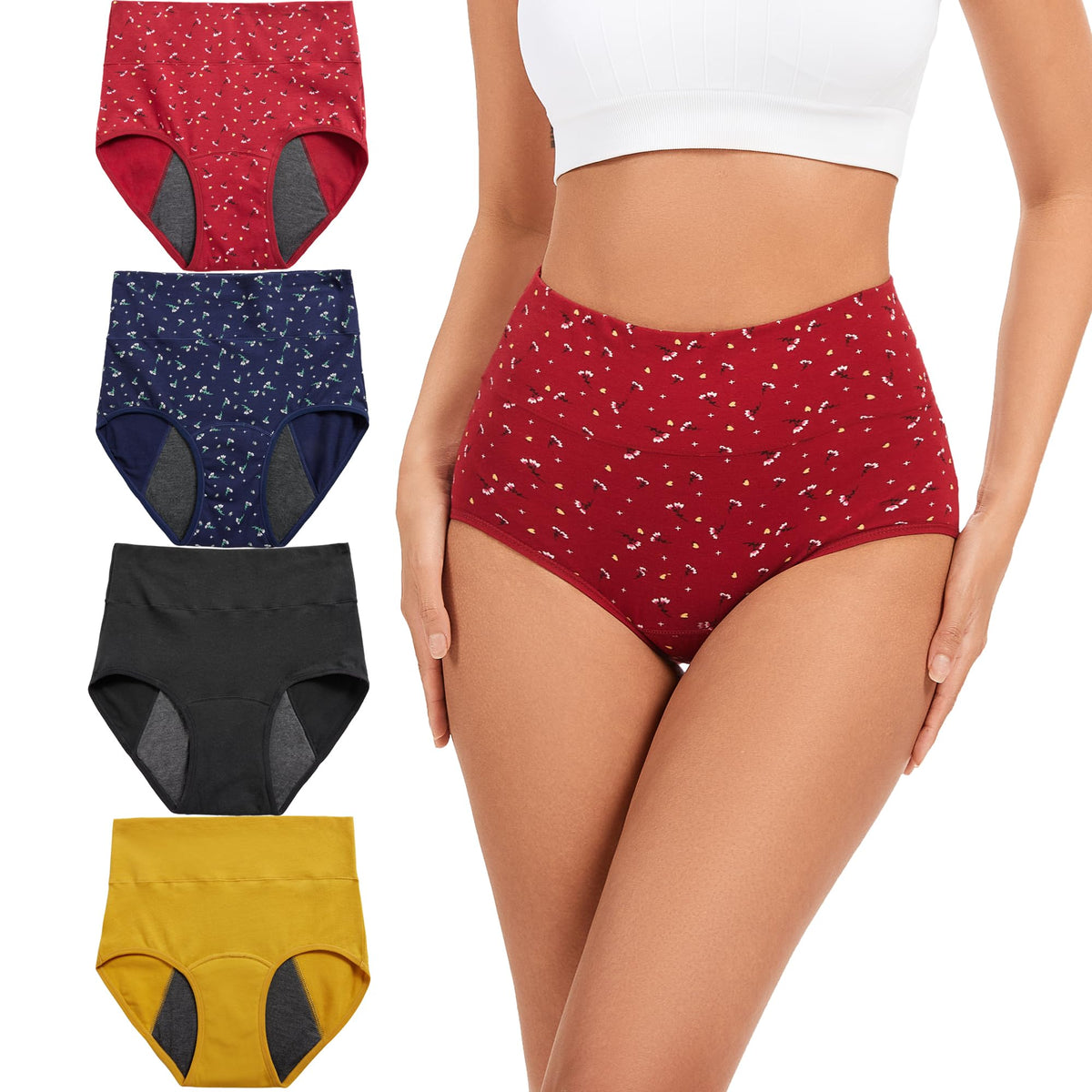 HATSURE period underwear with flower pattern provides discreet, reliable protection for heavy flow days
