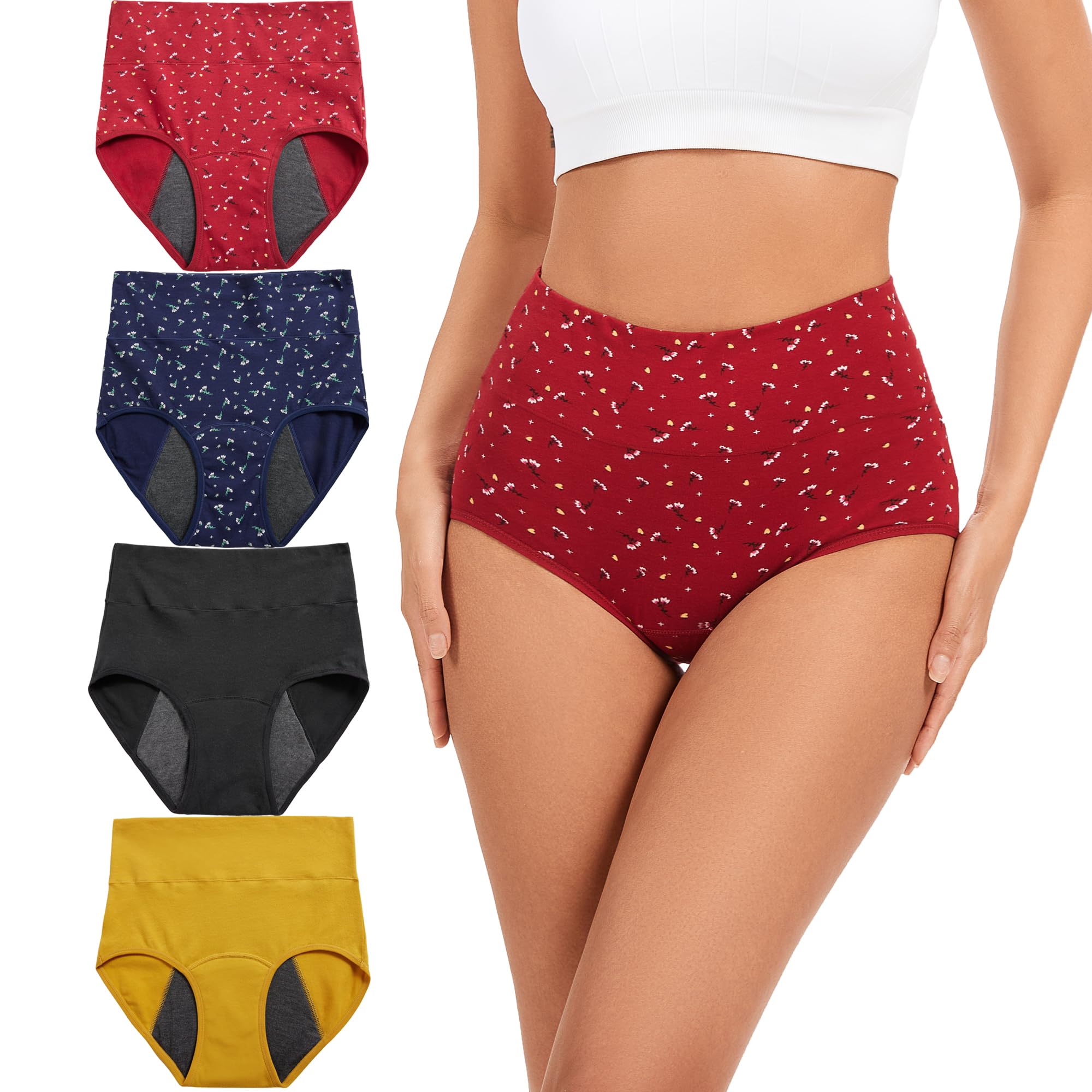 HATSURE period underwear heavy-flow front view with reliable protection for busy days.
