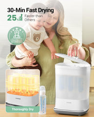 HAUTURE 72-hour storage feature keeps bottles ready for later feeds.