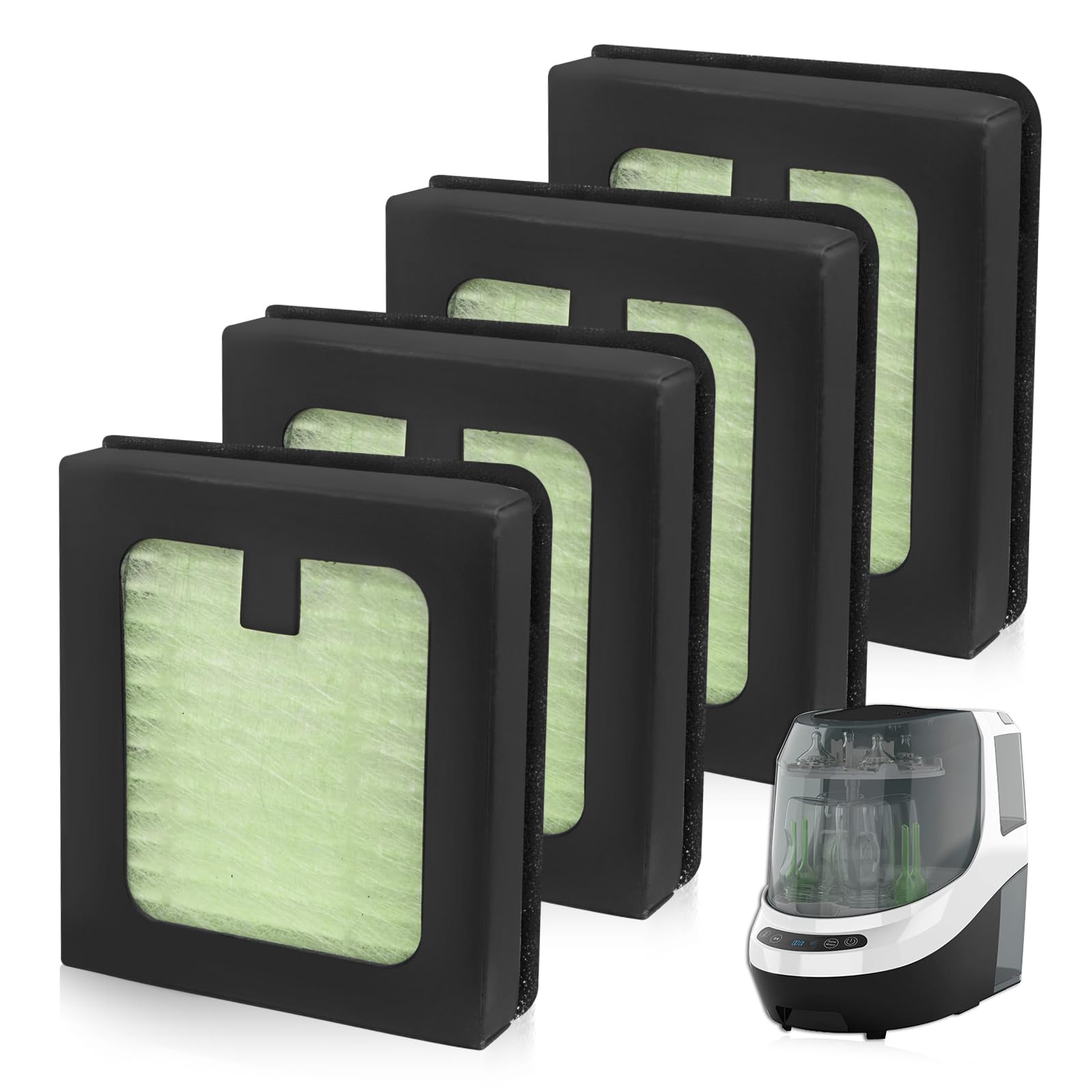 HAVANSIDY 4-pack HEPA filters for Baby Brezza Dryer Advanced ensure clean bottles