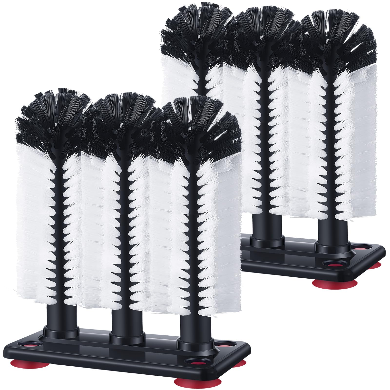 Havawish bottle cleaning brush with suction base for secure sink use