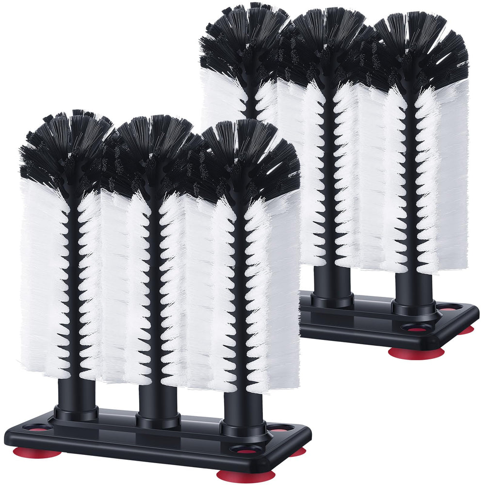 Havawish bottle cleaning brush with suction base for secure sink use