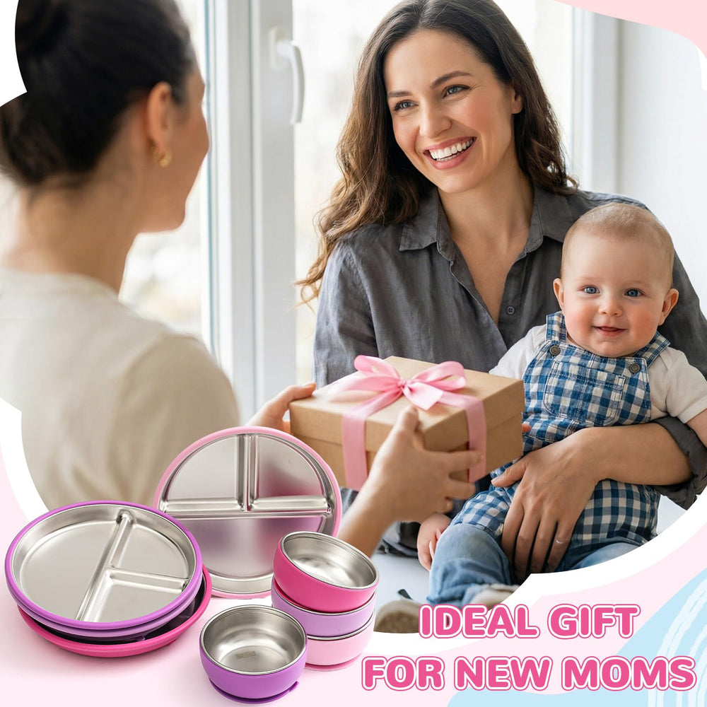 Havawish detachable suction base prevents spills during busy mealtimes.