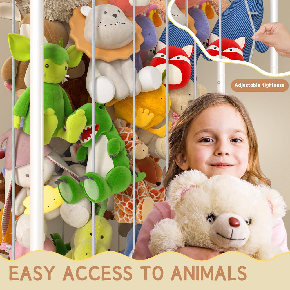 HAVEDAWN pull-out elastic cords provide quick access to toys without digging.