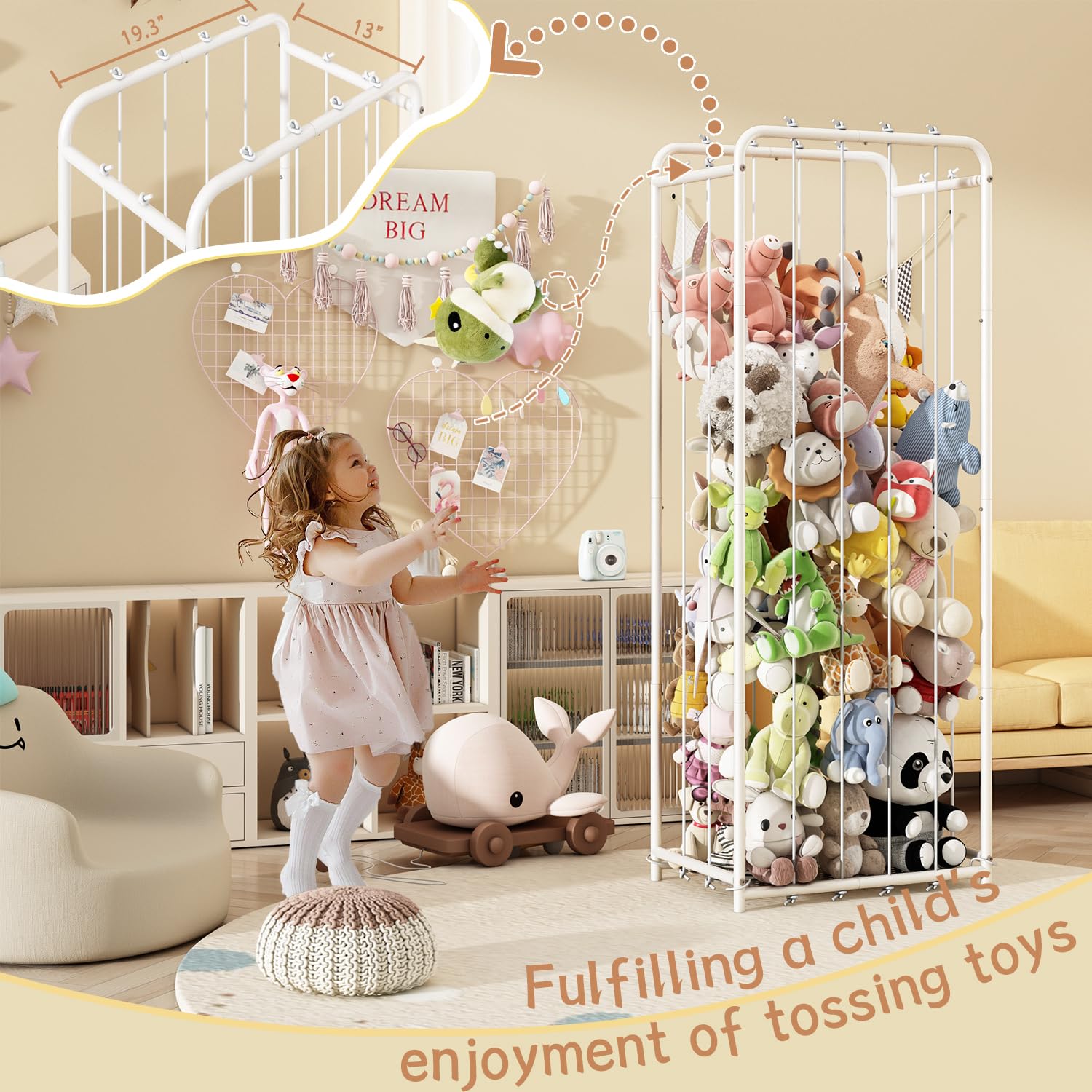 HAVEDAWN versatile playroom organizer suits nurseries and kid spaces.