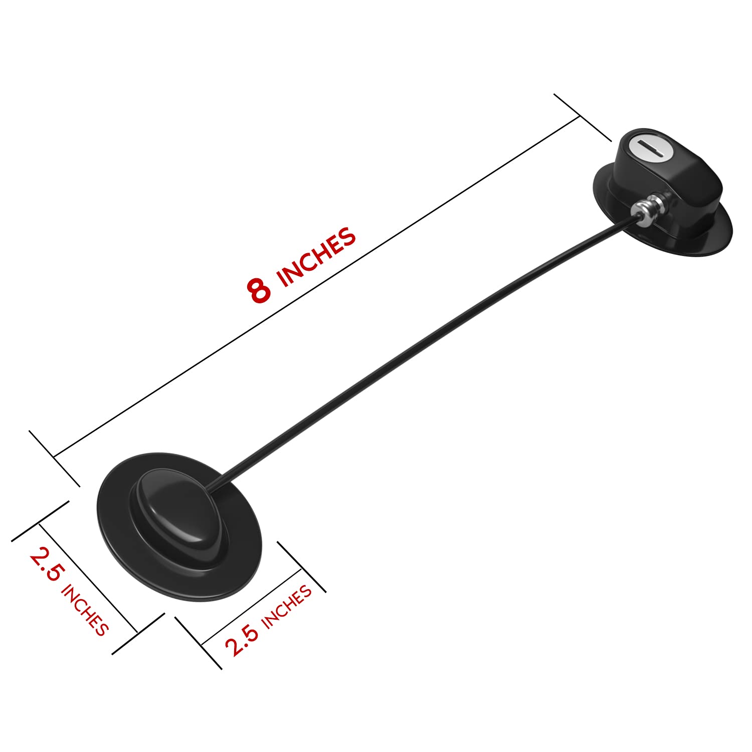 HAVENHAUSE drawer lock provides secure access without drilling.
