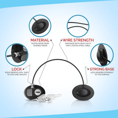 HAVENHAUSE freezer lock helps organize and guard frozen items.