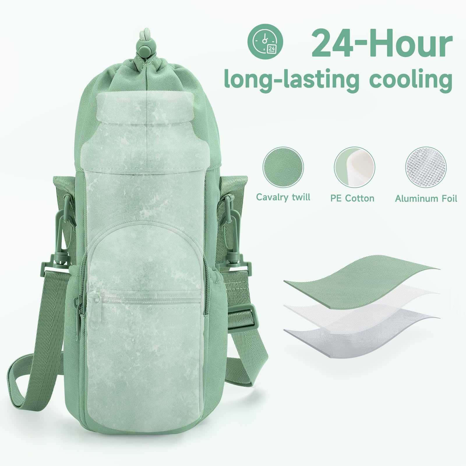 HavenMinds adjustable shoulder strap enables easy, hands-free transport.