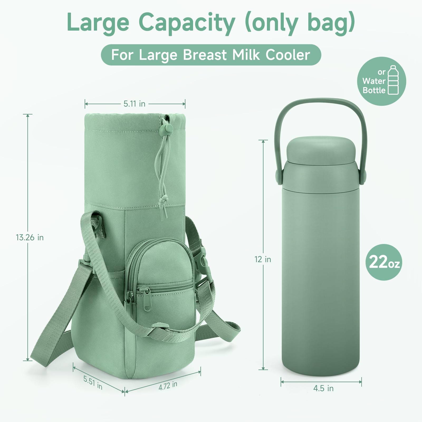 HavenMinds leak-proof insulated bag prevents spills while maintaining milk temperature.