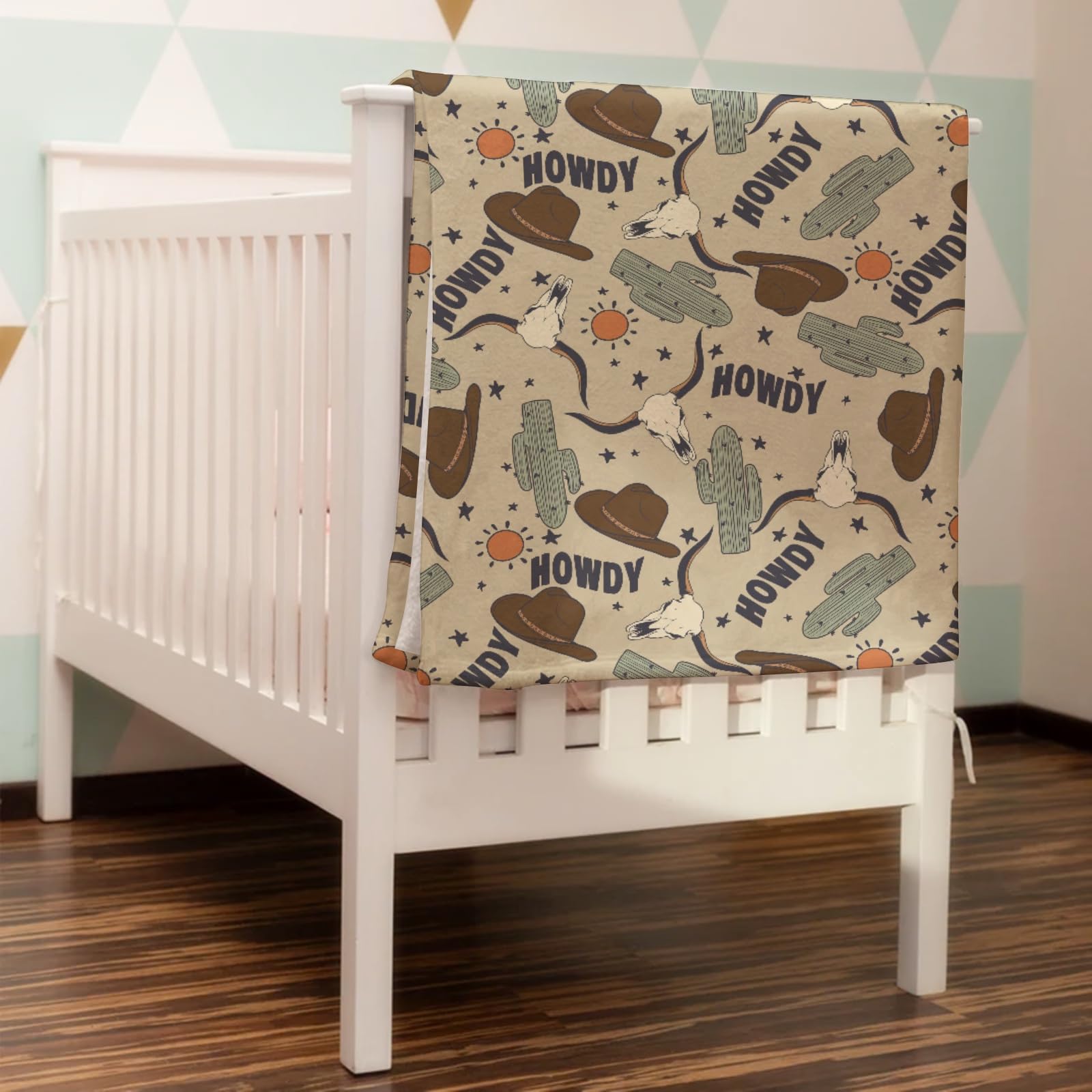 HawSkgFub boho-western-pattern blanket adds stylish warmth for naps