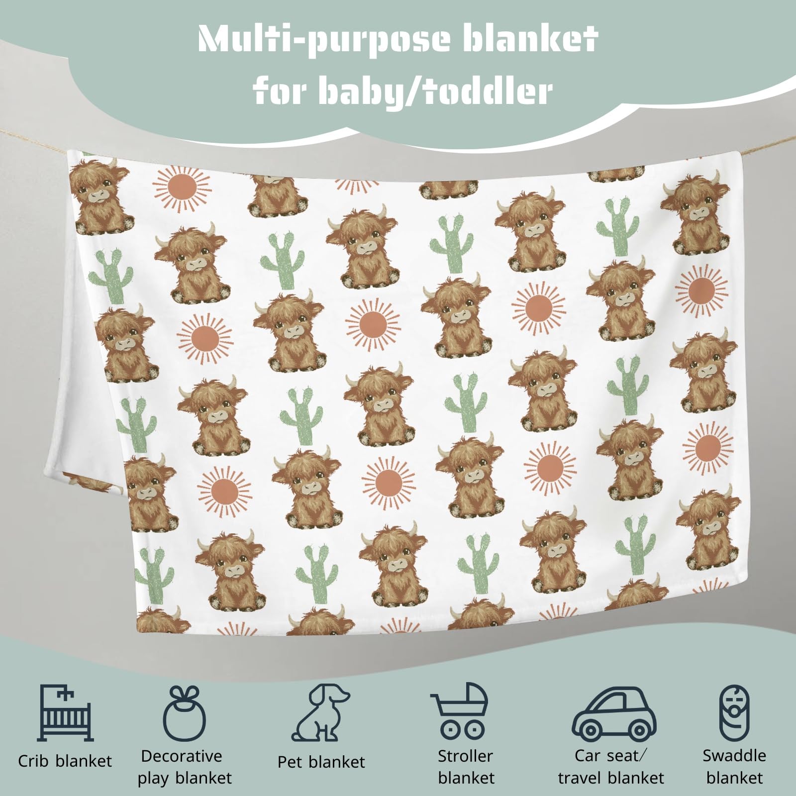 HawSkgFub receiving blanket ideal for crib, stroller, or car seat on the go