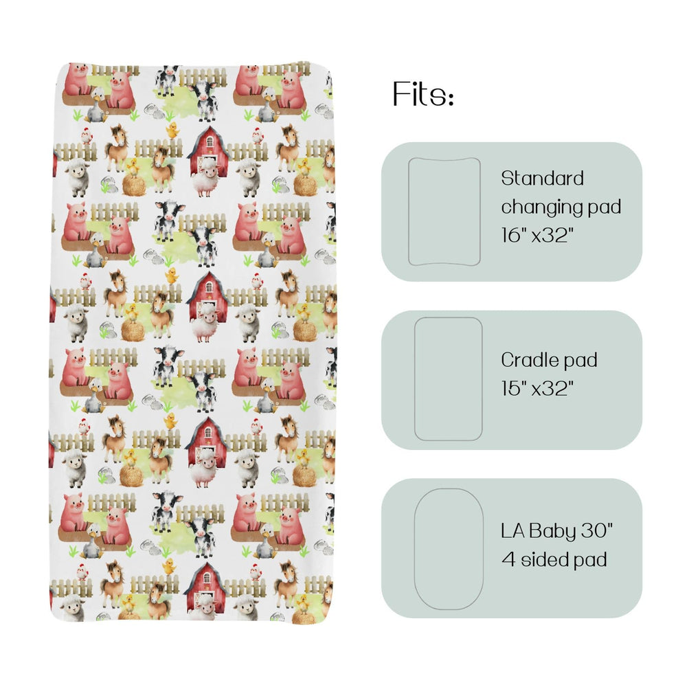 HawSkgFub soft-stretchy changing pad cover cushions baby during changes.