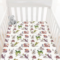 HawSkgFub watercolor dragons crib sheet offers a soft, secure 52x28 fit for standard cribs.