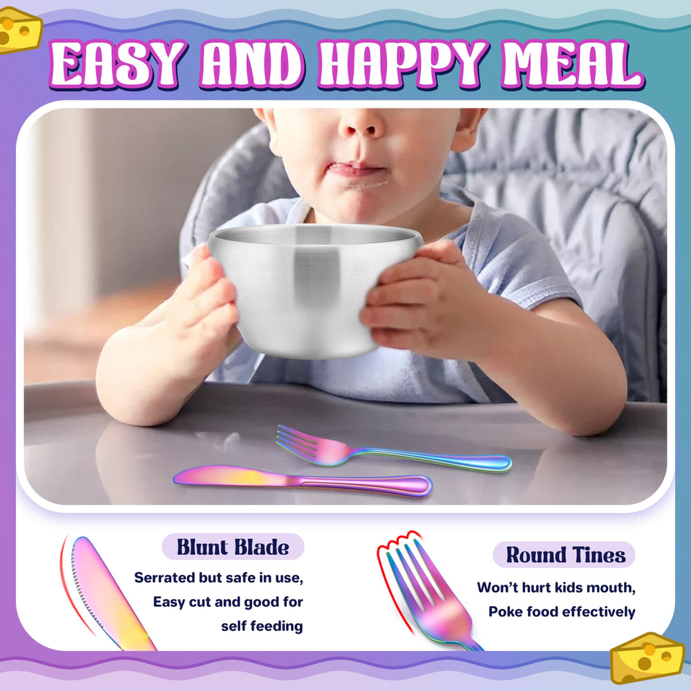 HaWare toddler-size utensils designed for little mouths and hands.