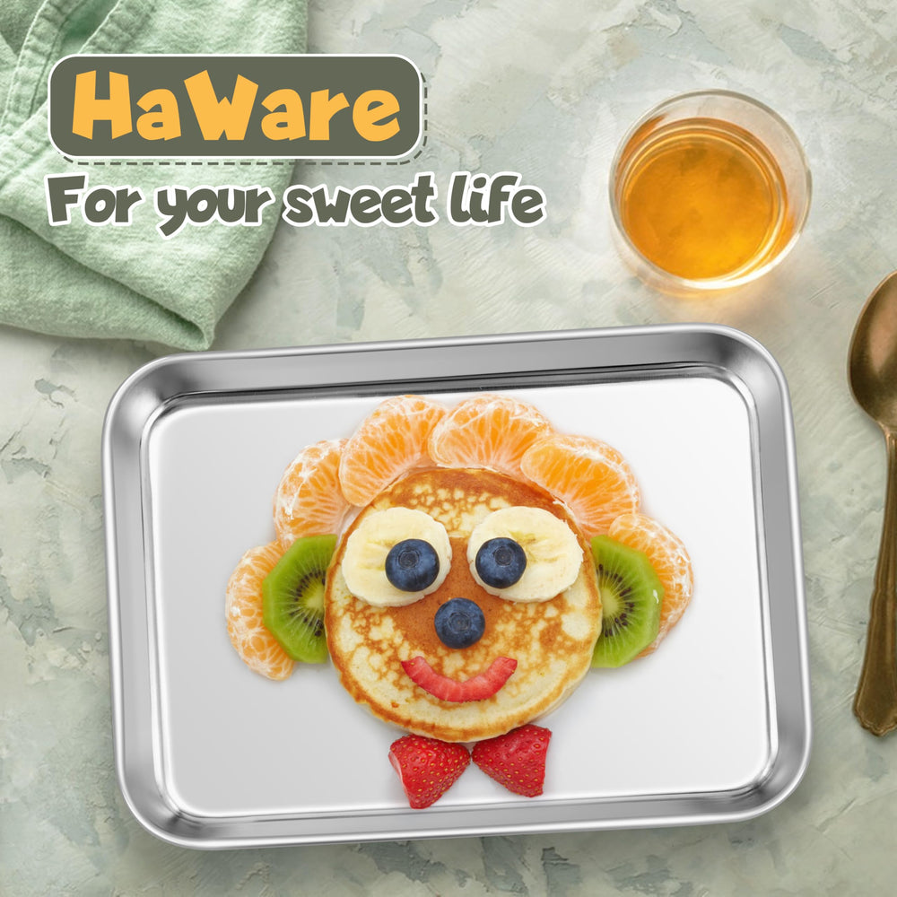 HaWare mini baking sheet function, oven-ready for small baking tasks.