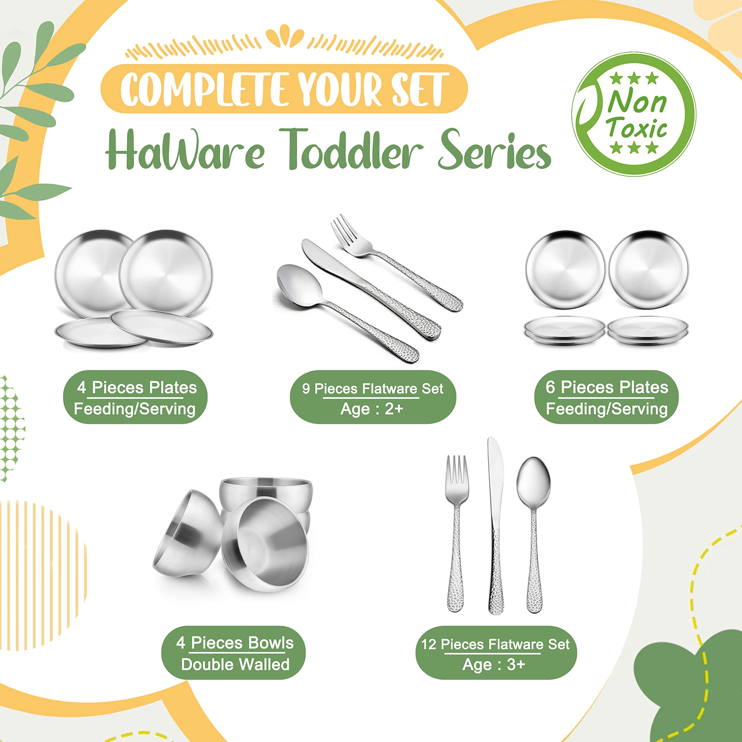 HaWare outdoor picnic setup with plates for meals on the go.